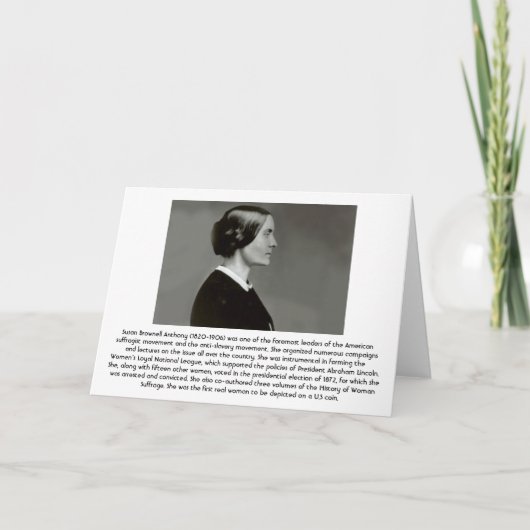 Carte Susan B. Anthony (Devant)