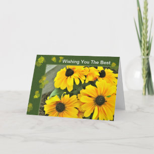 Carte Susan Blooms aux yeux noirs jaunes