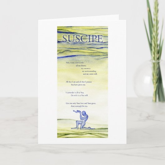 Carte Suscipe (Prayer of St. Ignatius) (Devant)