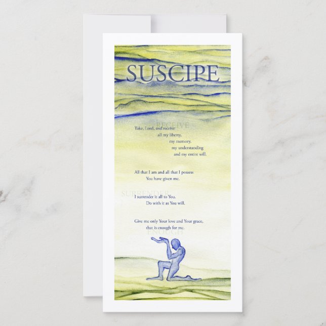 Carte Suscipe (prière de saint Ignace) (Devant)