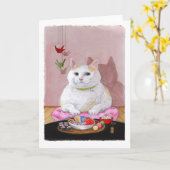 Carte Sushi Cat - Sashimi Sweetie (Fleur jaune)