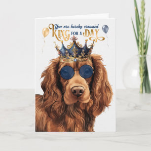 Carte Sussex Spaniel Chien King pour jour drôle Annivers