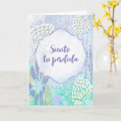 Carte Susurro de Flores - Tarjeta de condolencias (Fleur jaune)