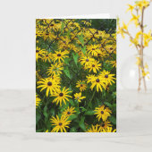 Carte Suzanne aux yeux noirs (Fleur jaune)