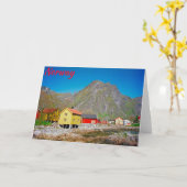 Carte Svolvaer, Norvège (Fleur jaune)