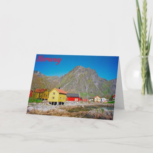 Carte Svolvaer, Norvège (Devant)