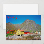 Carte Svolvaer, Norvège (Devant / Derrière)