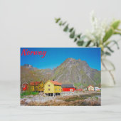 Carte Svolvaer, Norvège (Debout devant)