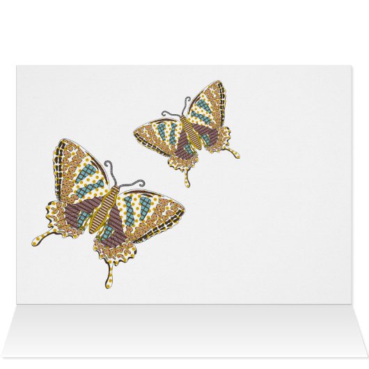 Carte Swallowtail Aztec (Intérieur Horizontal (haut))
