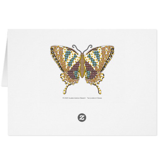 Carte Swallowtail Aztec (Dos Horizontal)