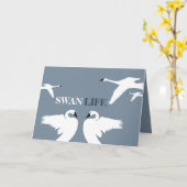 Carte Swan Life (Fleur jaune)