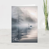 Carte Swan Solitaire Dans Sa Sympathie (Devant)