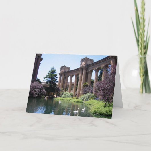 Carte Swan Songs Palace of Fine Arts SF Note Card (Devant)