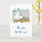 CARTE SWANS (Fleur jaune)