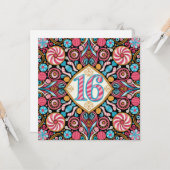 Carte Sweet 16 (Devant/Arrière en situation)