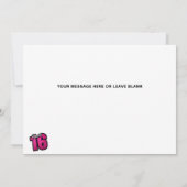 Carte Sweet 16 Anniversaire 4 Photo Collage (Dos)