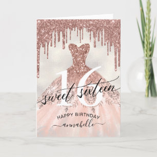 Carte Sweet 16 Birthday