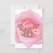 Carte Sweet 16 Seize fêtes (Dos)