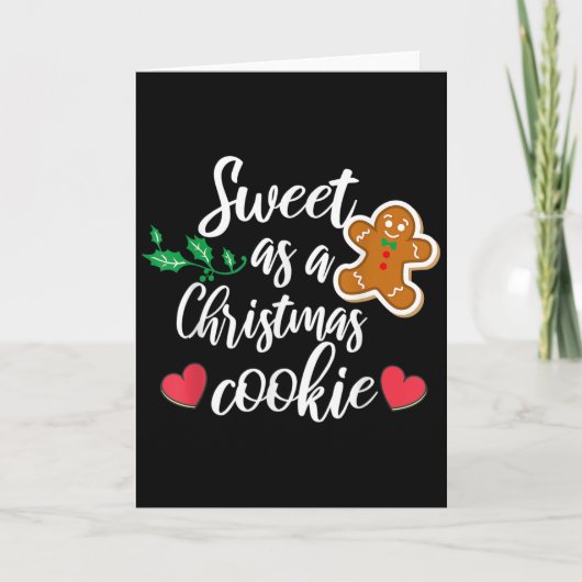 Carte Sweet As A Christmas Cookie - Biscuit, Christmas C (Devant)