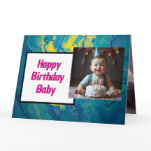 Sweet Baby Birthday Card - Téléchargement instanta