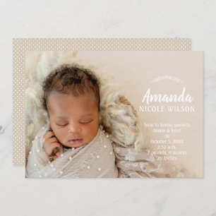 Carte Sweet Baby Photo Annonces de naissance