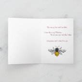 Carte Sweet Bee Valentine (Intérieur)