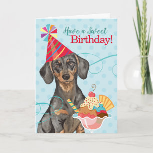 Carte Sweet Birthday Dachshund