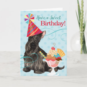 Carte Sweet Birthday Scottish Terrier