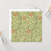 Carte Sweet Briar Motif (par William Morris) (Devant/Arrière en situation)