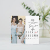 Carte Sweet Bridesmaid Proposal Flat Card (Debout devant)