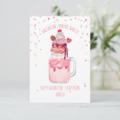 Carte Sweet Candy Milkshake Classroom Valentine Photo (Debout devant)