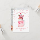 Carte Sweet Candy Milkshake Classroom Valentine Photo (Devant/Arrière en situation)