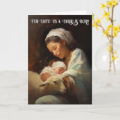 Carte Sweet Dreams in the Manger Lowly Christmas Card (Fleur jaune)