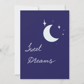Carte Sweet dreams moon card