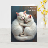 Carte Sweet Felines Mothers Day Card (Fleur jaune)