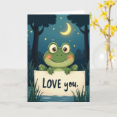 Carte Sweet Frog Love You (Fleur jaune)