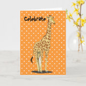 Carte Sweet Giraffe (Fleur jaune)