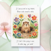 Carte Sweet Groundhog Day Poem