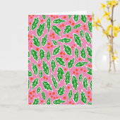 Carte Sweet Holly Noël Motif Noël (Fleur jaune)