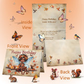 Carte Sweet Little African Fairy Princess Joyeux anniver