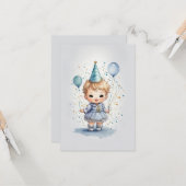 Carte Sweet Little Anniversaire (Devant/Arrière en situation)