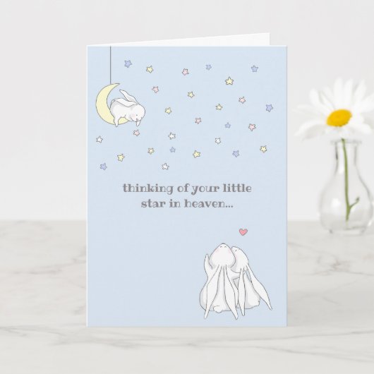 Carte Sweet Little Star dans le ciel Perte de la sympath (Petite plante)