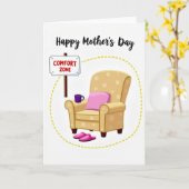 Carte Sweet Mothers Day Comfort Zone Card (Fleur jaune)