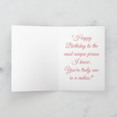 Carte Sweet One in a Melon Birthday Card (Intérieur)