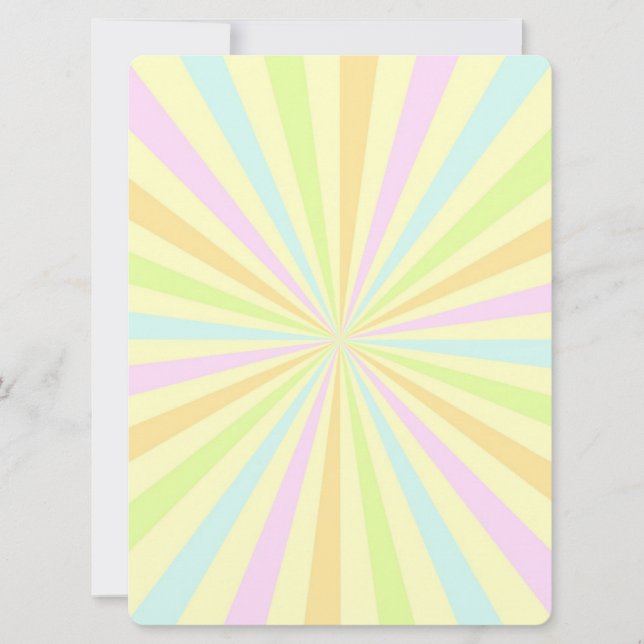 Carte Sweet Pastels Roulette de rotation éclate (Devant)