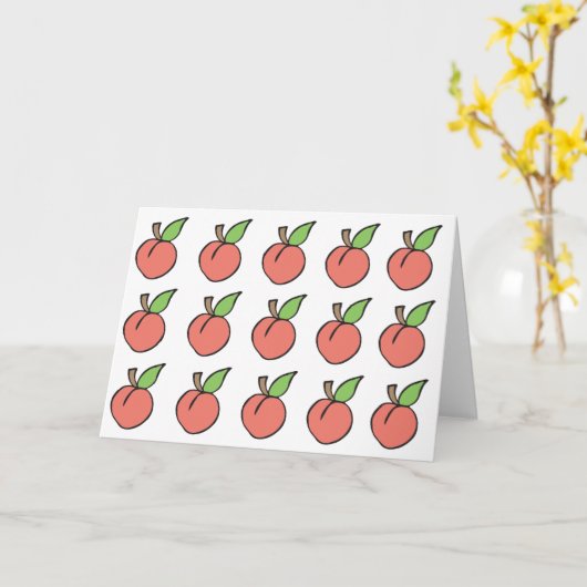 Carte Sweet Peach Greeting (Fleur jaune)