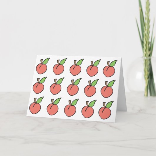 Carte Sweet Peach Greeting (Devant)