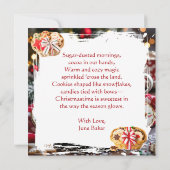 Carte Sweet Personalized Christmas | Coffee and Cookies (Dos)