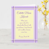 Carte Sweet personnalisée 16 anniversaire (Fleur jaune)