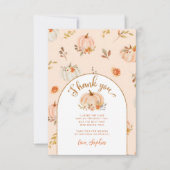 Carte Sweet petit anniversaire citrouille merci (Devant)